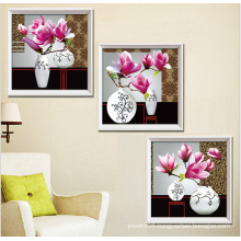 2015 wall pictures modern triptych art paintings of flowers to print 5d diy diamond paintings by numbers